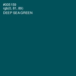 #005159 - Deep Sea Green Color Image